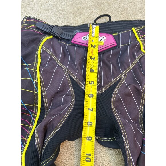 Shift by Fox Racing Motocross Pants Women’s Size 6 Leather Patch Black Pink - Picture 9 of 16